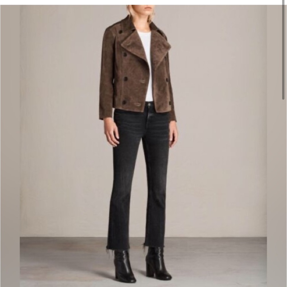 All Saints Debee Suede Blazer Jacket
